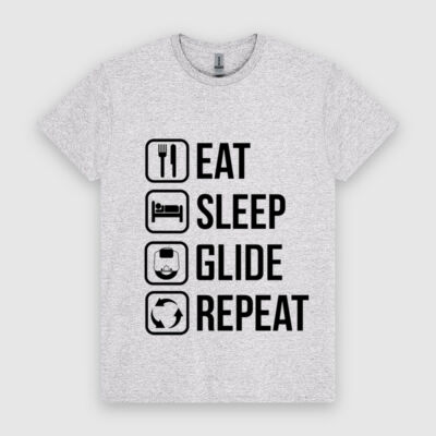 Eat sleep glide repeat T Thumbnail